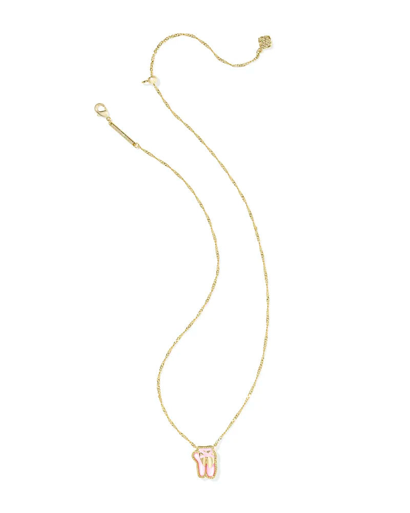 Bow Gold Short Pendant Necklace (Copy) -The Pickleball Store at Auburn