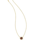 Basketball Gold Short Pendant Necklace in Orange Goldstone -The Pickleball Store at Auburn
