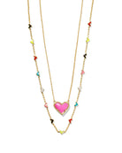 Ari Heart and Haven Heart Necklace Layering Set -The Pickleball Store at Auburn