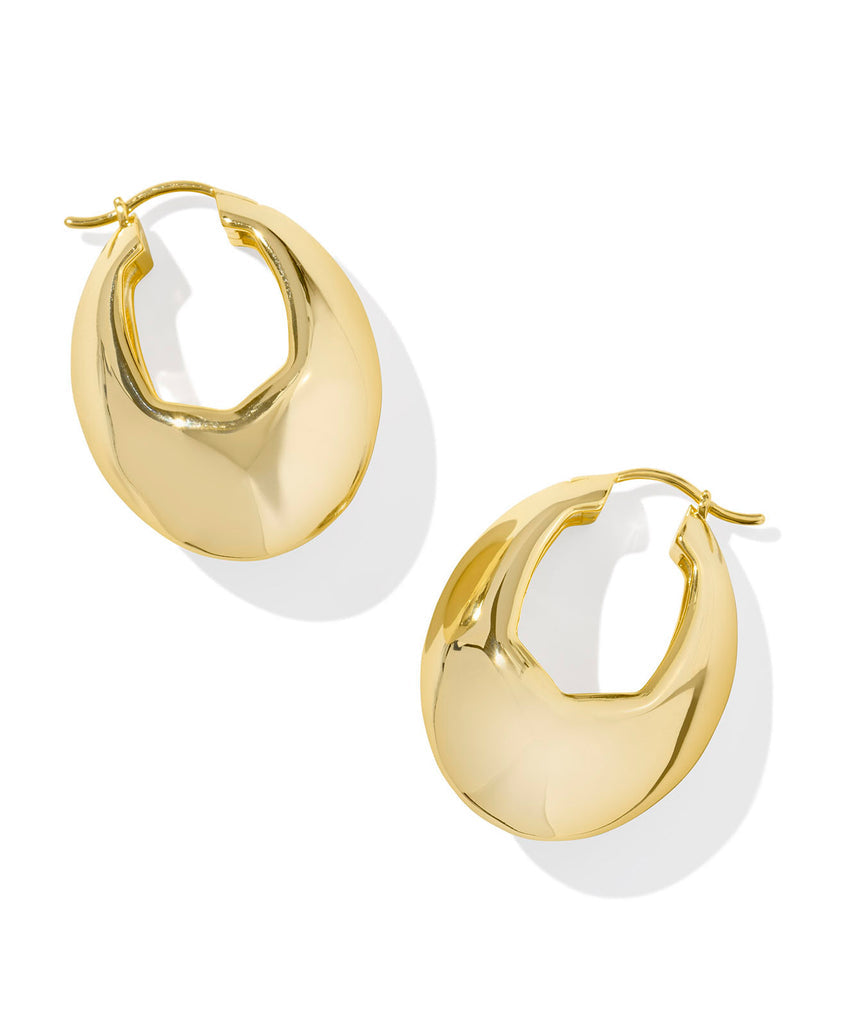 Liana Gold Hoop Earrings -The Pickleball Store at Auburn