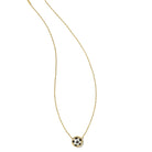 Soccer Gold Short Pendant Necklace in White Mother-of-Pearl -The Pickleball Store at Auburn