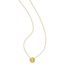 Softball Gold Short Pendant Necklace in Chartreuse Magnesite -The Pickleball Store at Auburn