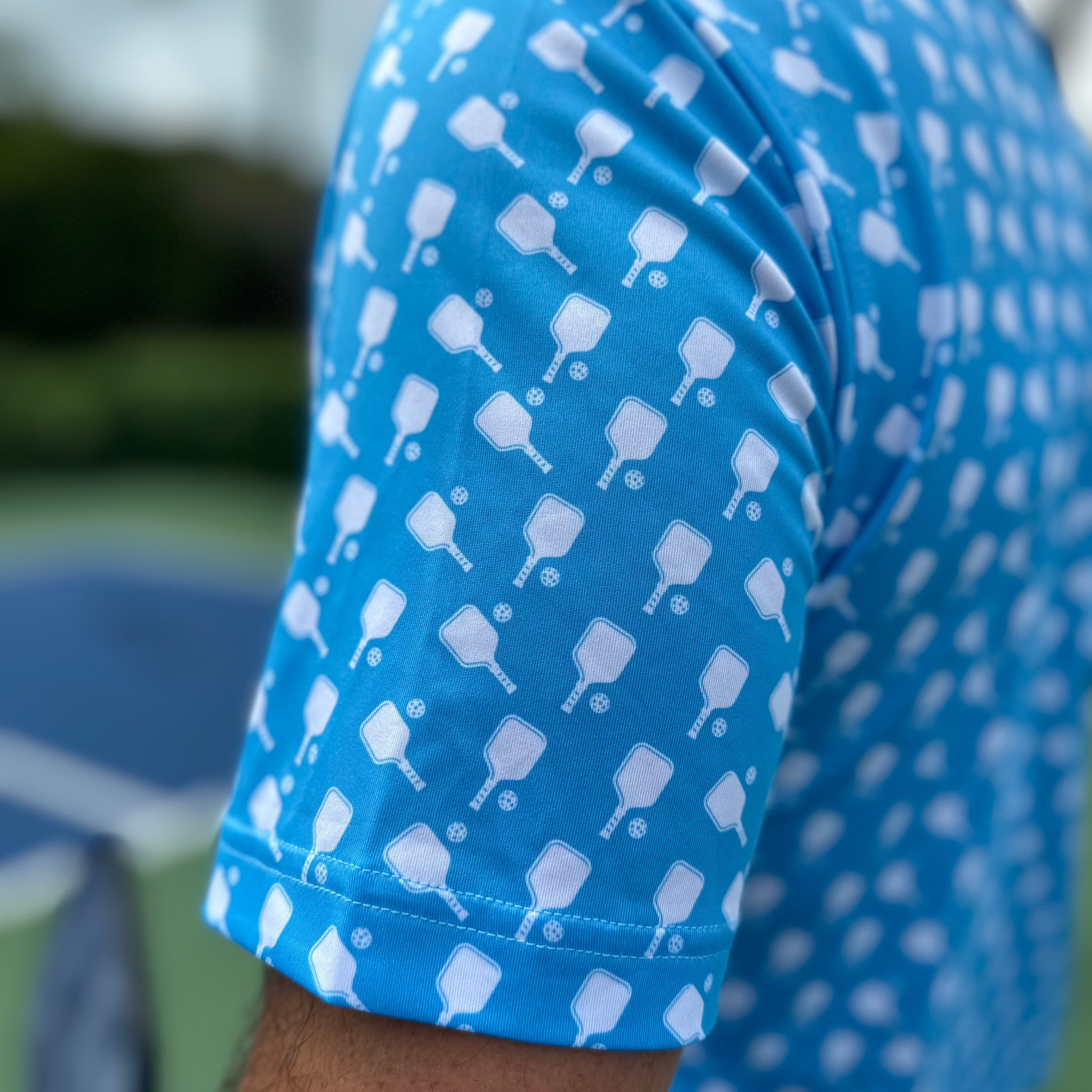 Pickled Blue Performance Polo -The Pickleball Store at Auburn