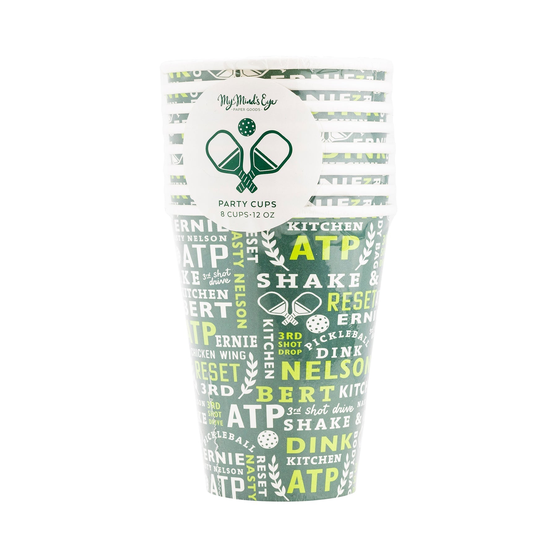 Pickleball Party Paper Cups -The Pickleball Store at Auburn