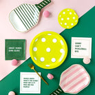 Pickleball Ball Shaped Paper Plates -The Pickleball Store at Auburn