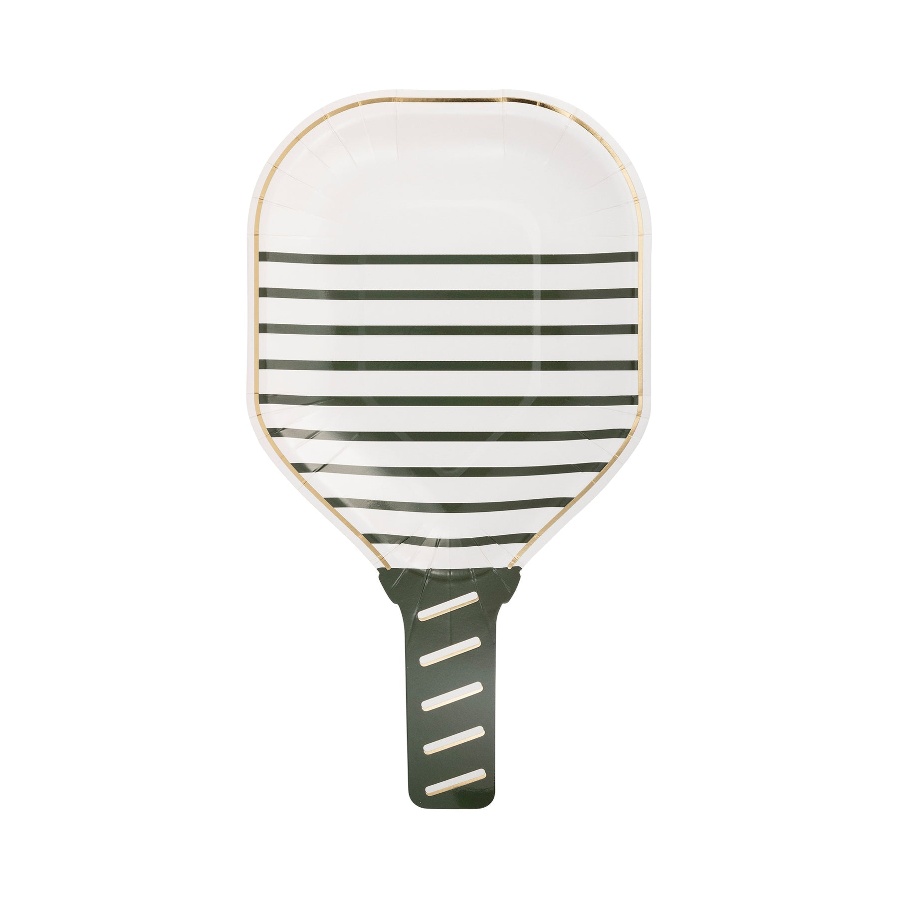 Pickleball White Paddle Shaped Paper Plates -The Pickleball Store at Auburn