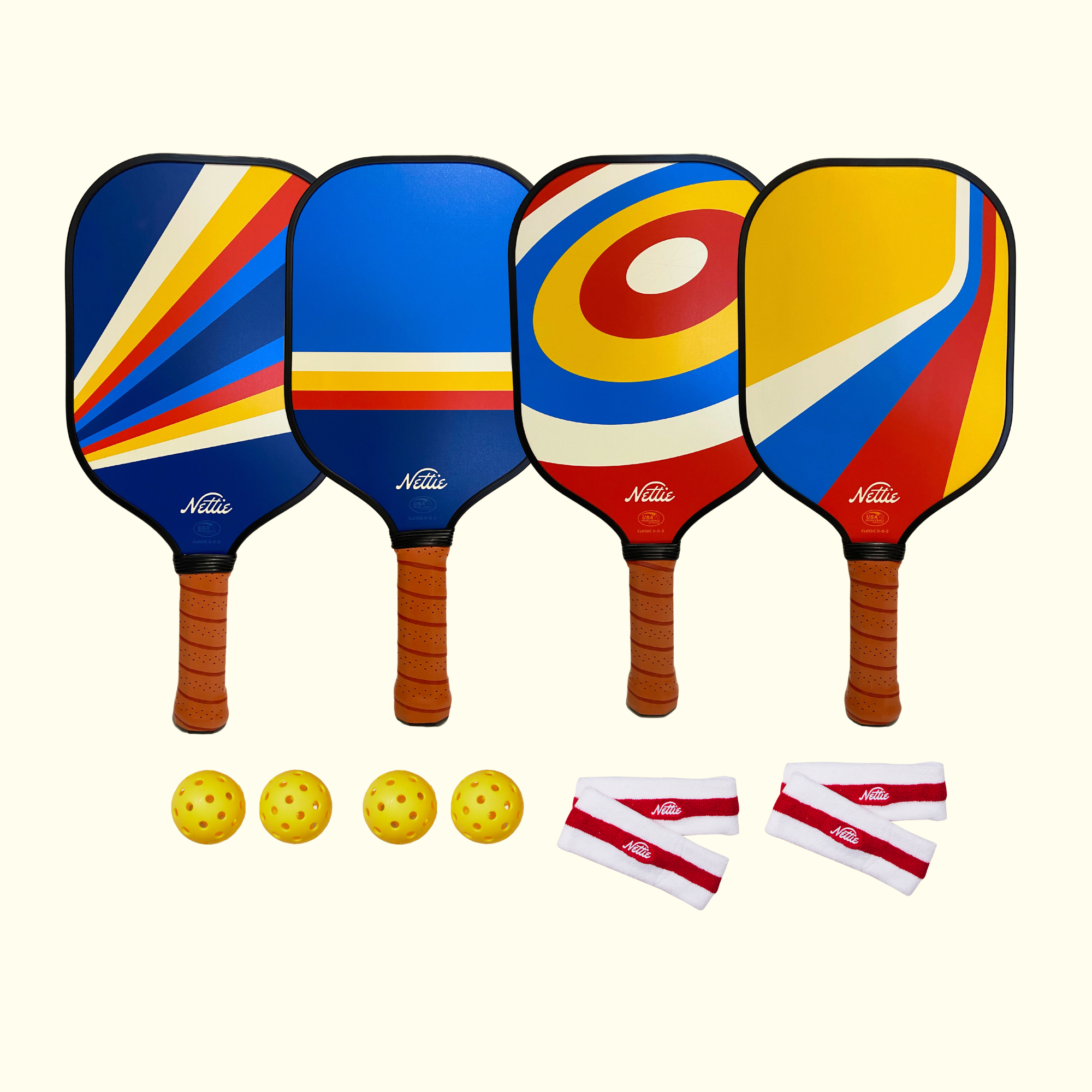 Nettie 4-Pack Pickleball Family Combo Set -The Pickleball Store at Auburn