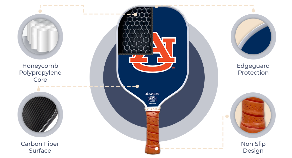 Auburn Tigers Pickleball Paddle -The Pickleball Store at Auburn