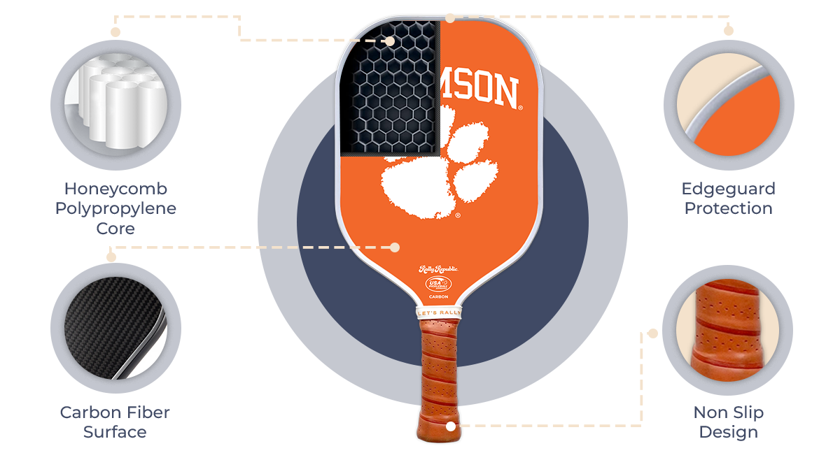 Clemson Tigers Pickleball Paddle -The Pickleball Store at Auburn