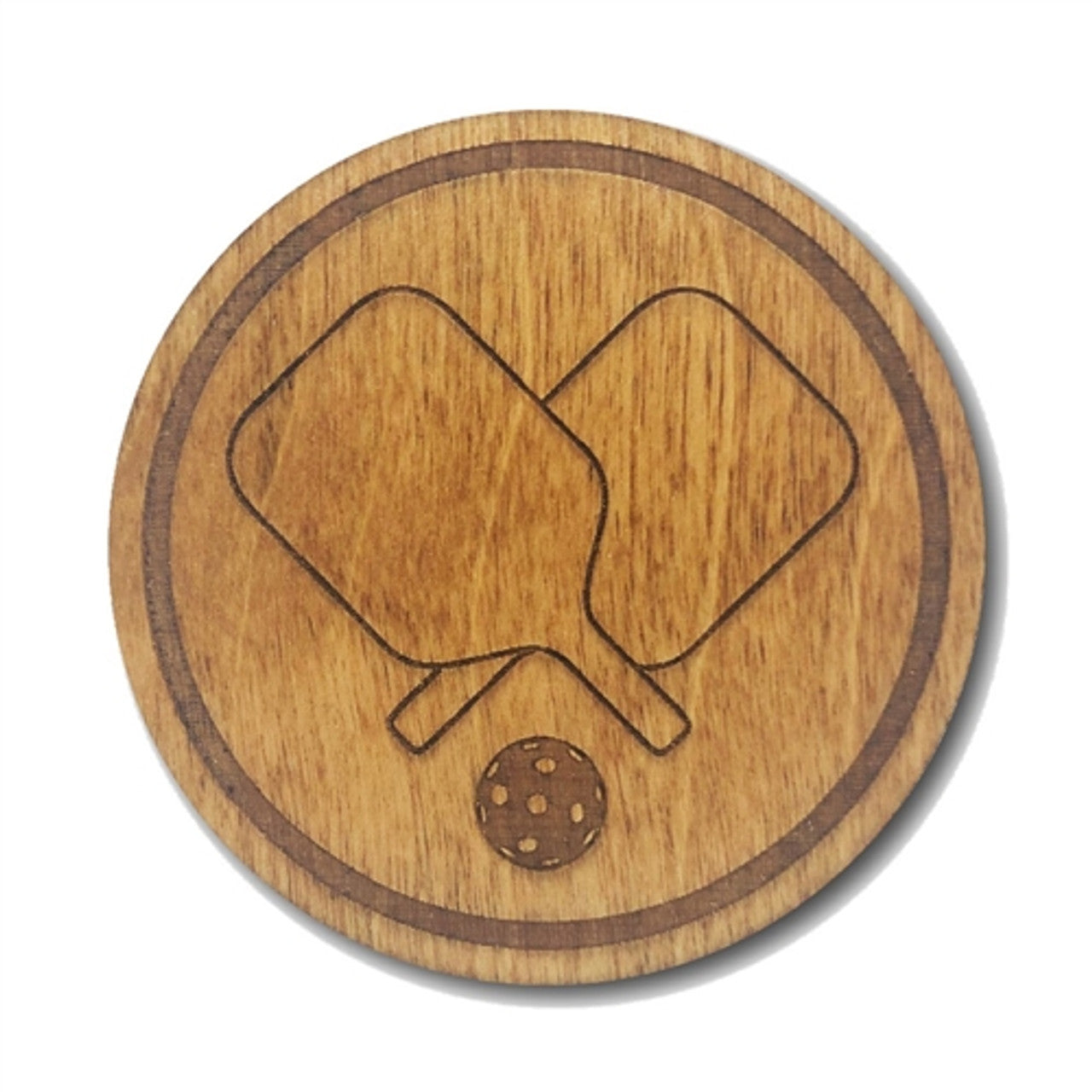 Pickleball Wood Drink Coasters -The Pickleball Store at Auburn