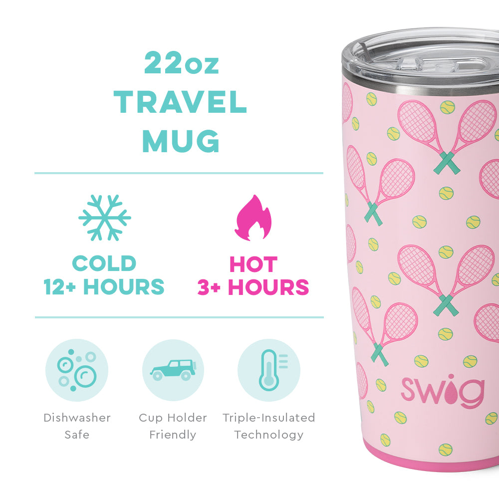 Swig Tennis All Love Travel Mug - 22 oz -The Pickleball Store at Auburn