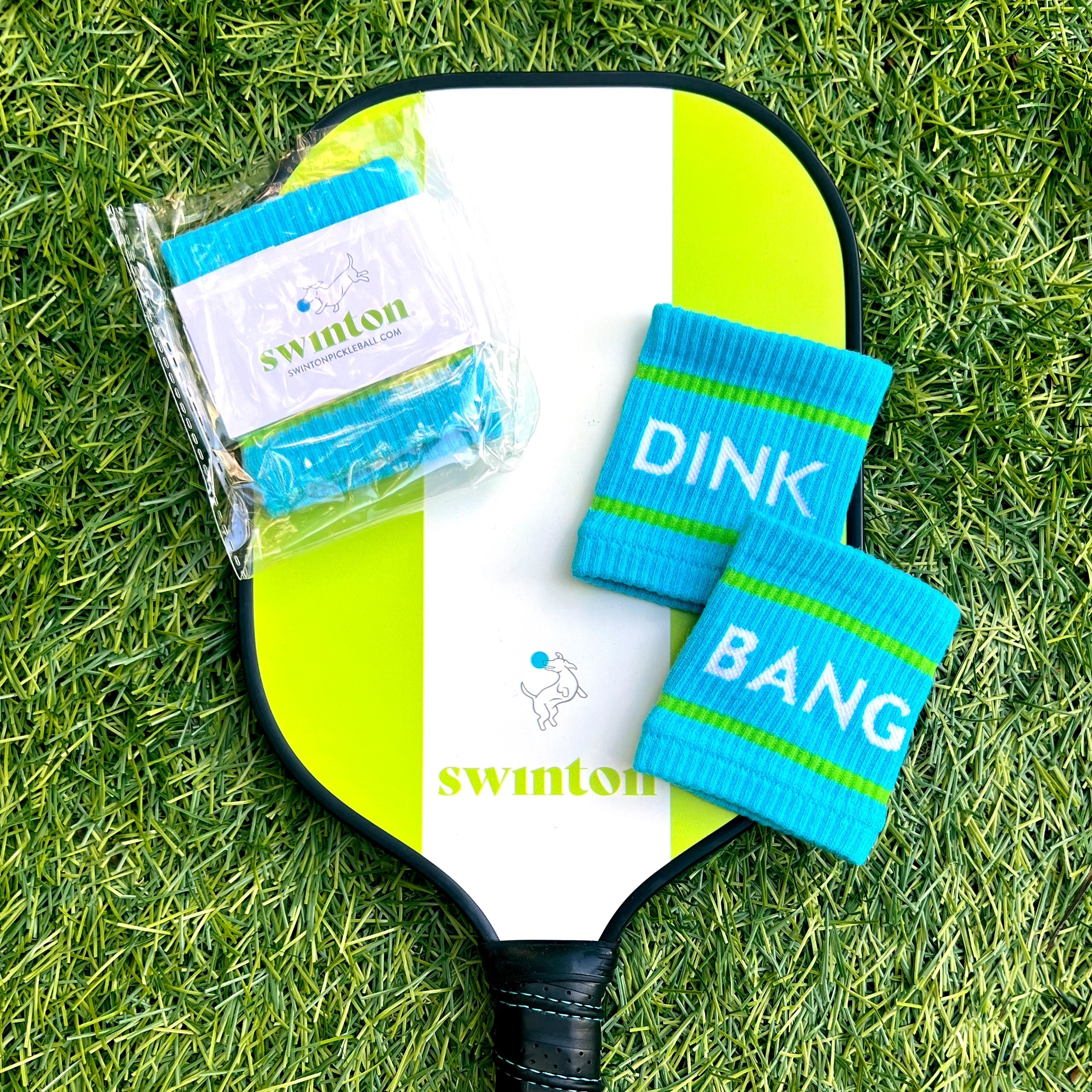Blue Dink & Bang Pickleball Wristbands -The Pickleball Store at Auburn