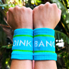 Blue Dink & Bang Pickleball Wristbands -The Pickleball Store at Auburn