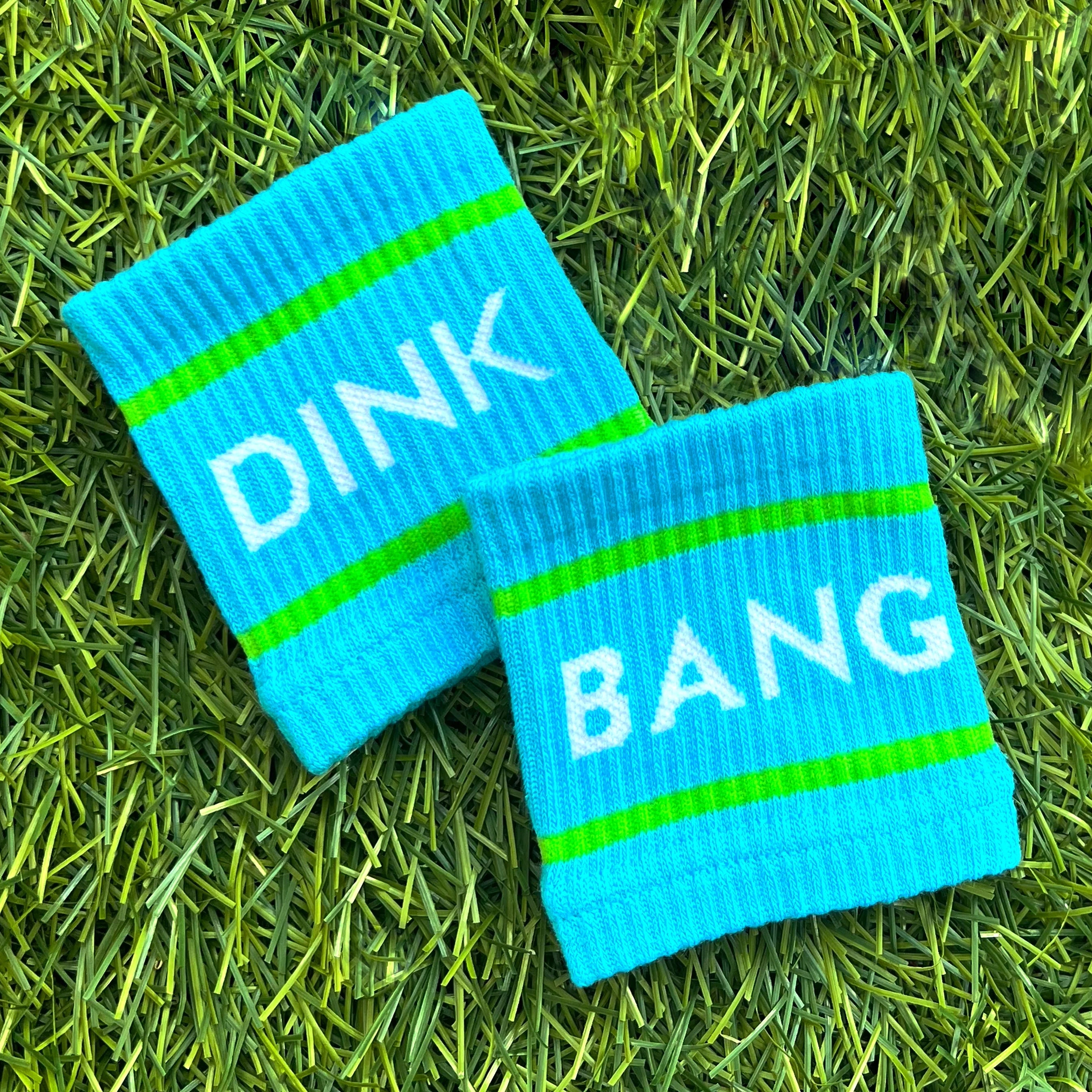 Blue Dink & Bang Pickleball Wristbands -The Pickleball Store at Auburn