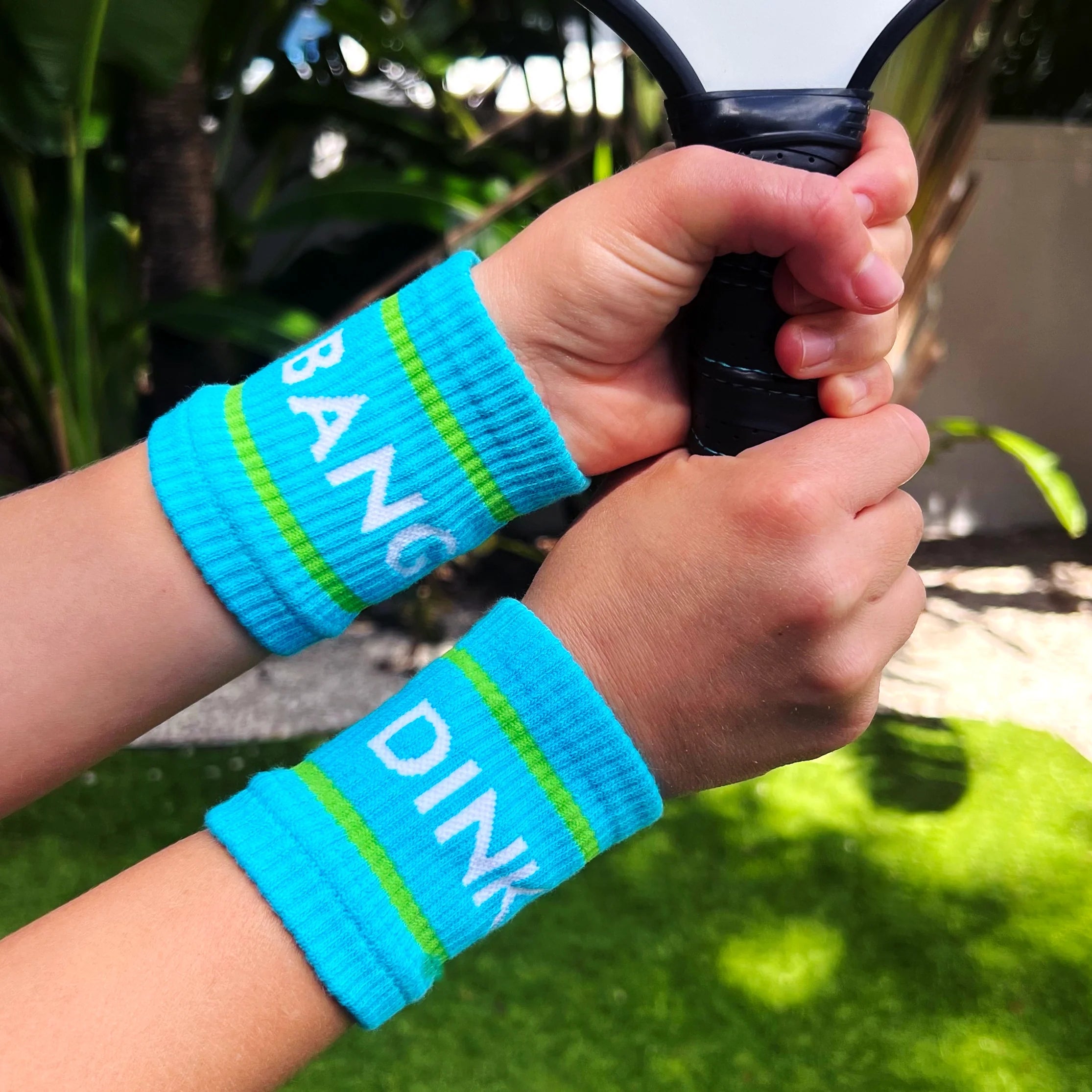 Blue Dink & Bang Pickleball Wristbands -The Pickleball Store at Auburn