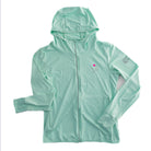 Mint Zip-Front Sun Hoodie by Swinton -The Pickleball Store at Auburn