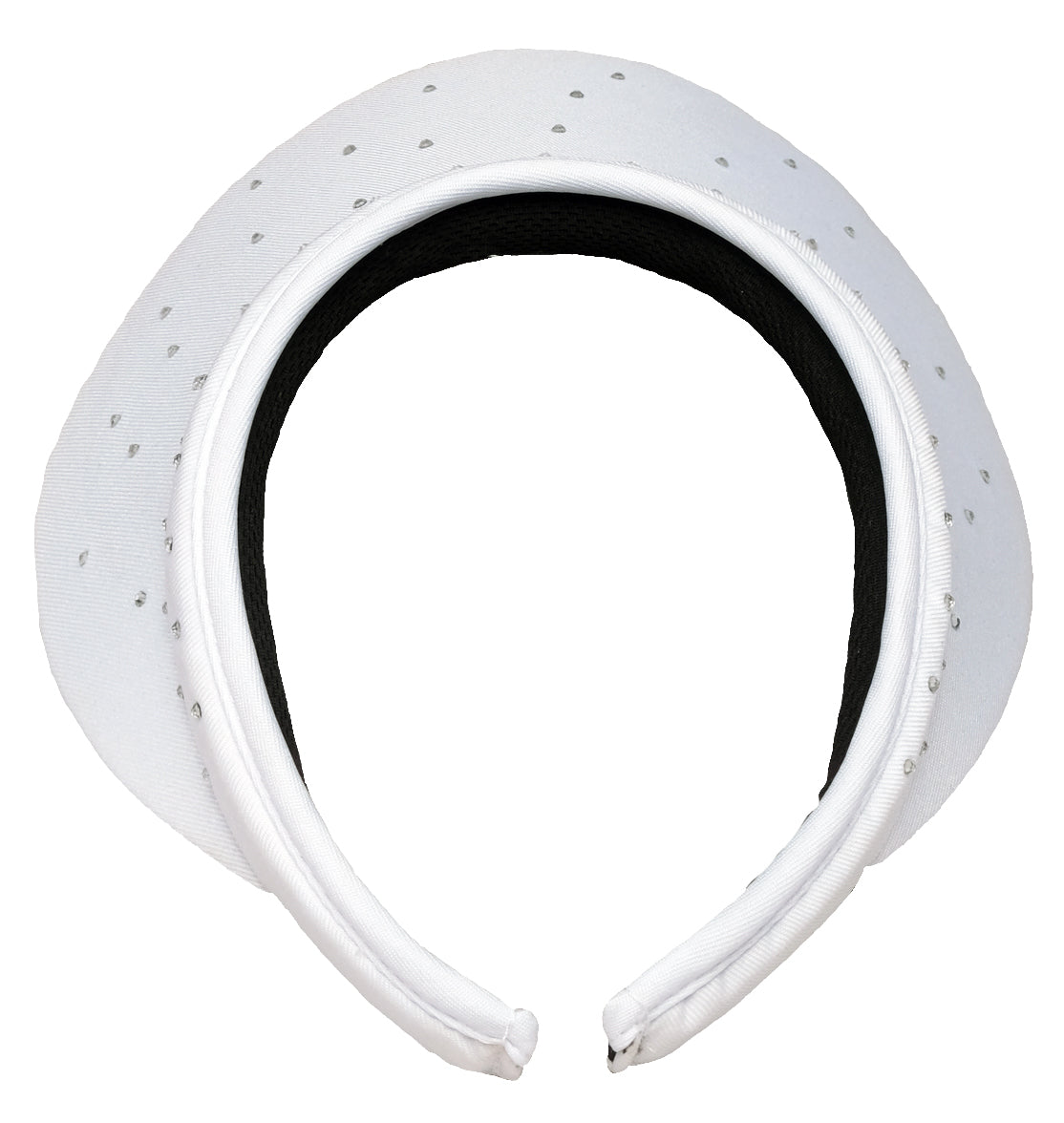 Gloveit White Bling Slide On Visor -The Pickleball Store at Auburn