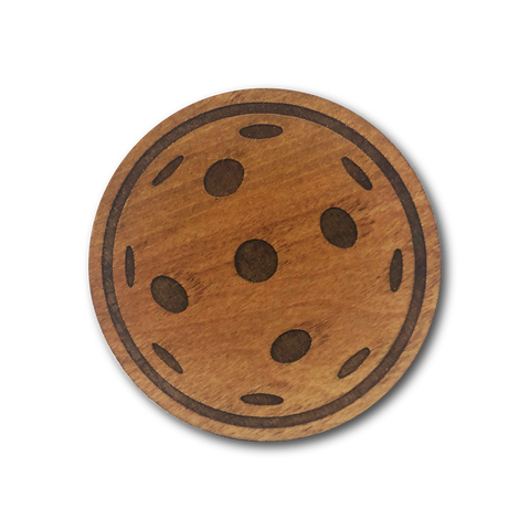 Pickleball Wood Drink Coasters -The Pickleball Store at Auburn