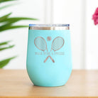 Make Mine a Double Tennis Teal Tumbler -The Pickleball Store at Auburn