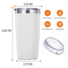 Tennis 20oz Tumbler -The Pickleball Store at Auburn