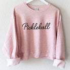 Rose Pickleball Graphic Sweatshirt - Crop -The Pickleball Store at Auburn