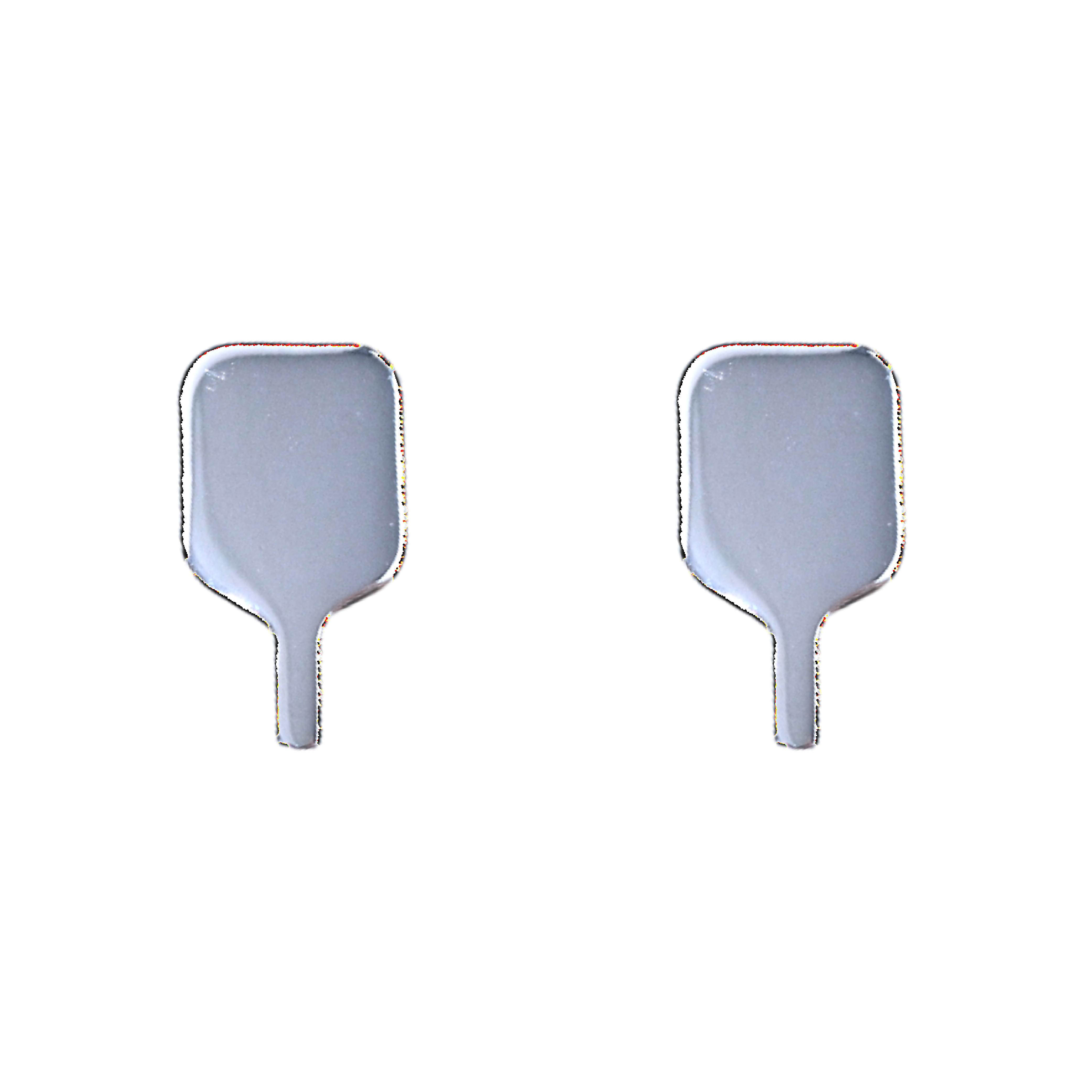 Pickleball Paddle Earrings - Silver -The Pickleball Store at Auburn