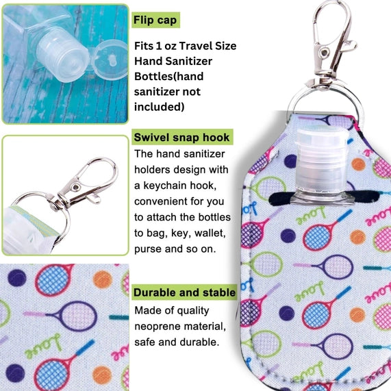 Tennis Hand Sanitizer Keychain -The Pickleball Store at Auburn