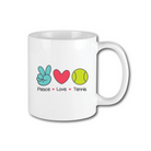 Mug - Peace Love Tennis -The Pickleball Store at Auburn
