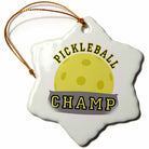 Pickleball Champ Christmas Ornament -The Pickleball Store at Auburn
