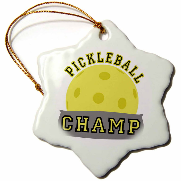 Pickleball Champ Christmas Ornament -The Pickleball Store at Auburn
