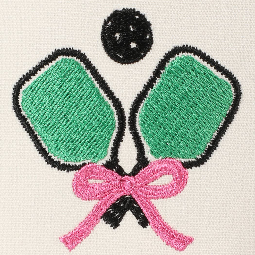 Pickleball Pad Ball Ribbon Embroidery Trucker Hat: LT BLUE / ONE SIZE -The Pickleball Store at Auburn