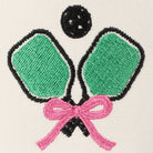 Pickleball Pad Ball Ribbon Embroidery Trucker Hat: LT BLUE / ONE SIZE -The Pickleball Store at Auburn