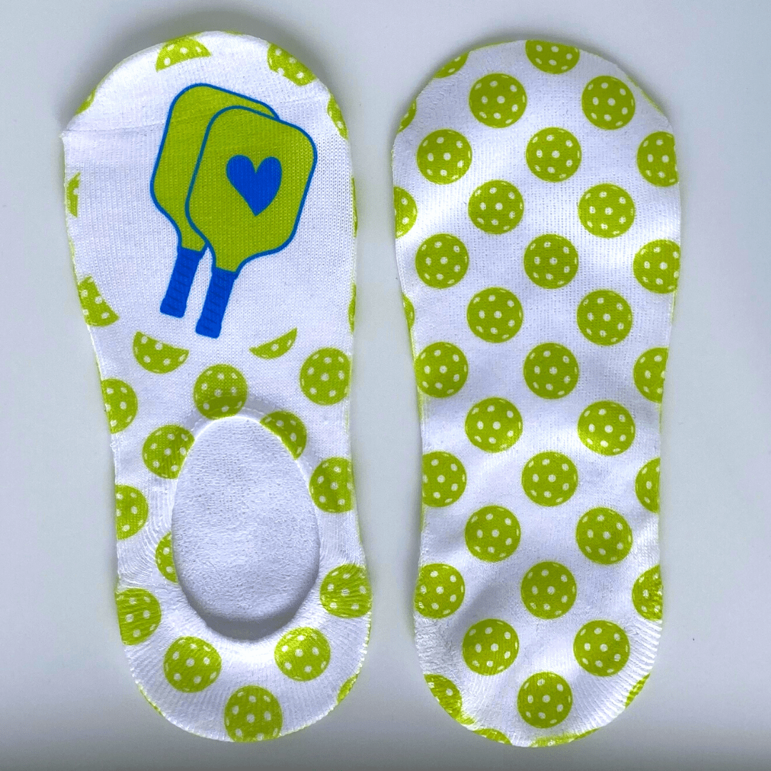 Women's Pickleball No-Show Socks - 4 Designs -The Pickleball Store at Auburn