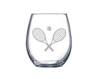 Apres Pickleball and Tennis Racquet Stemless Wine Glasses -The Pickleball Store at Auburn