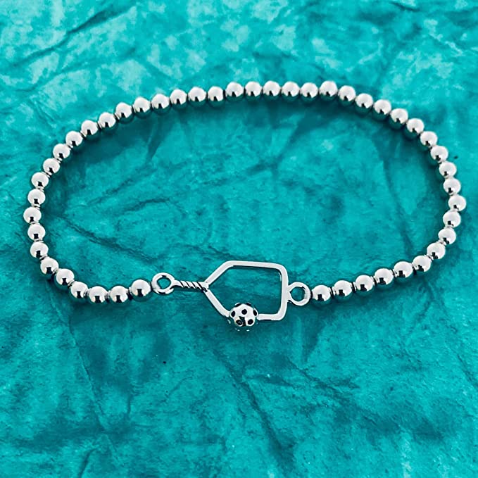 Pickleball Beaded Stretch Bracelets -The Pickleball Store at Auburn