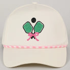 Pickleball Paddle Ribbon Embroidery Trucker Hat -The Pickleball Store at Auburn