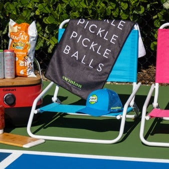 Pickleball Sports Towel Black -The Pickleball Store at Auburn