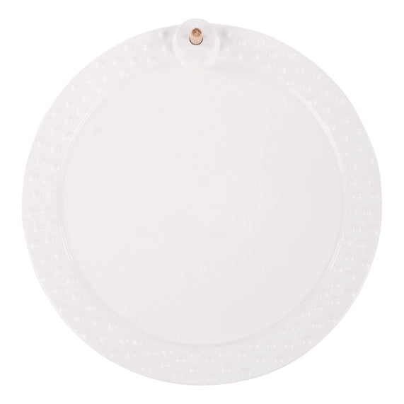 White Round Platter -The Pickleball Store at Auburn