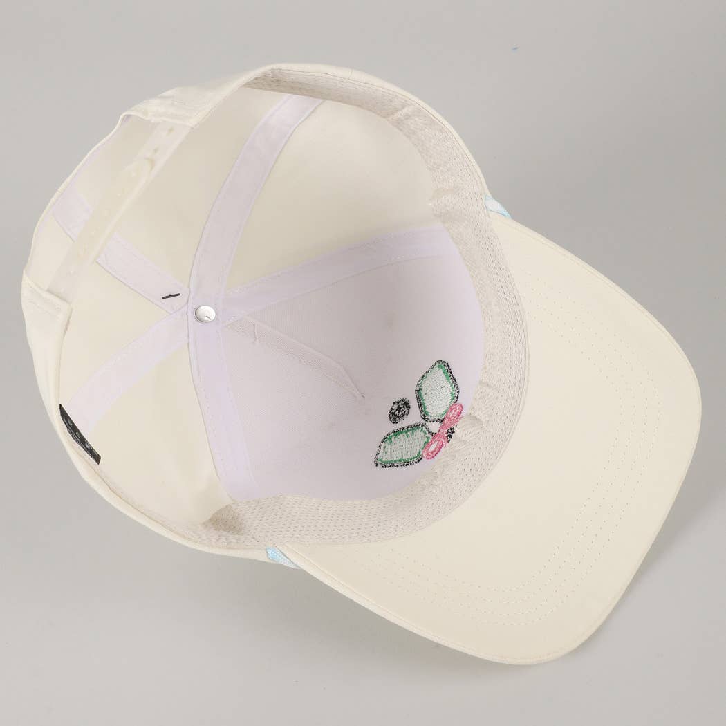 Pickleball Pad Ball Ribbon Embroidery Trucker Hat: LT BLUE / ONE SIZE -The Pickleball Store at Auburn