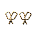 Pickleball Paddles Stud Earrings -The Pickleball Store at Auburn