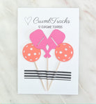 CT Pickleball Embellished Cupcake Toppers -The Pickleball Store at Auburn