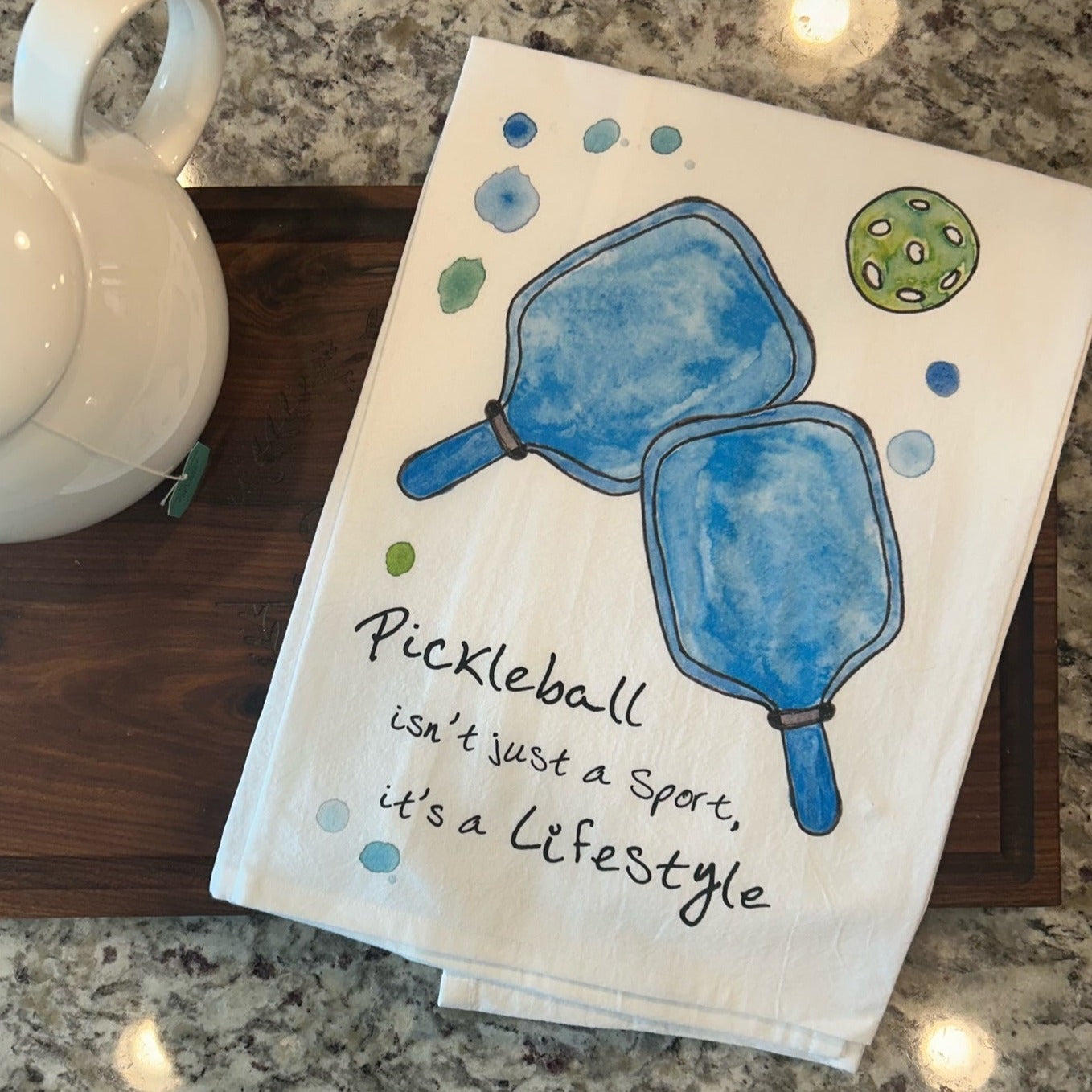 Pickleball Kitchen Dish Towels -The Pickleball Store at Auburn
