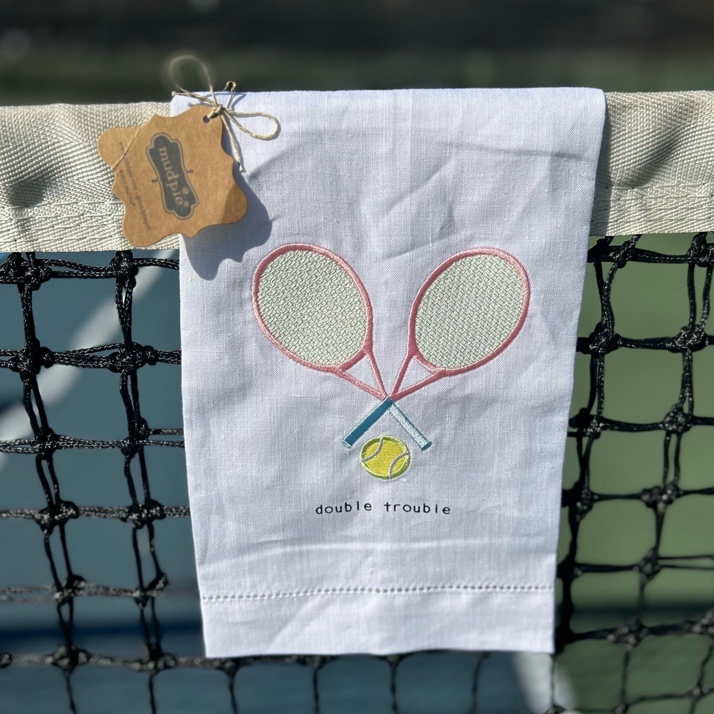 Mud Pie Tennis Kitchen Towels -The Pickleball Store at Auburn