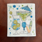 Pickleball Margarita Cocktail Swedish Dish Cloths -The Pickleball Store at Auburn