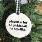 Opelika or Auburn Pickleball Christmas Ornament -The Pickleball Store at Auburn