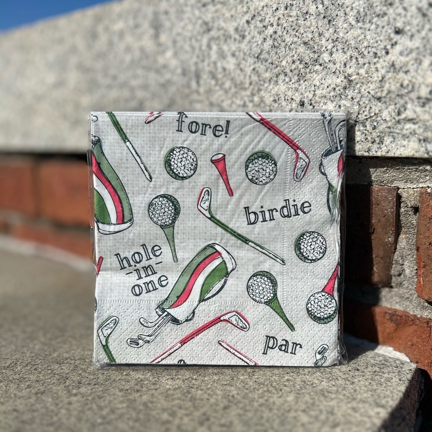 Mud Pie Golf Napkins -The Pickleball Store at Auburn