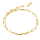 Courtney Paperclip Bracelet in Gold -The Pickleball Store at Auburn