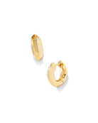 Mikki Metal Huggie Earrings in Gold -The Pickleball Store at Auburn