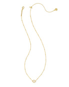 Mini Abbie Gold Satellite Short Pendant Necklace in Ivory Mother-of-Pearl -The Pickleball Store at Auburn