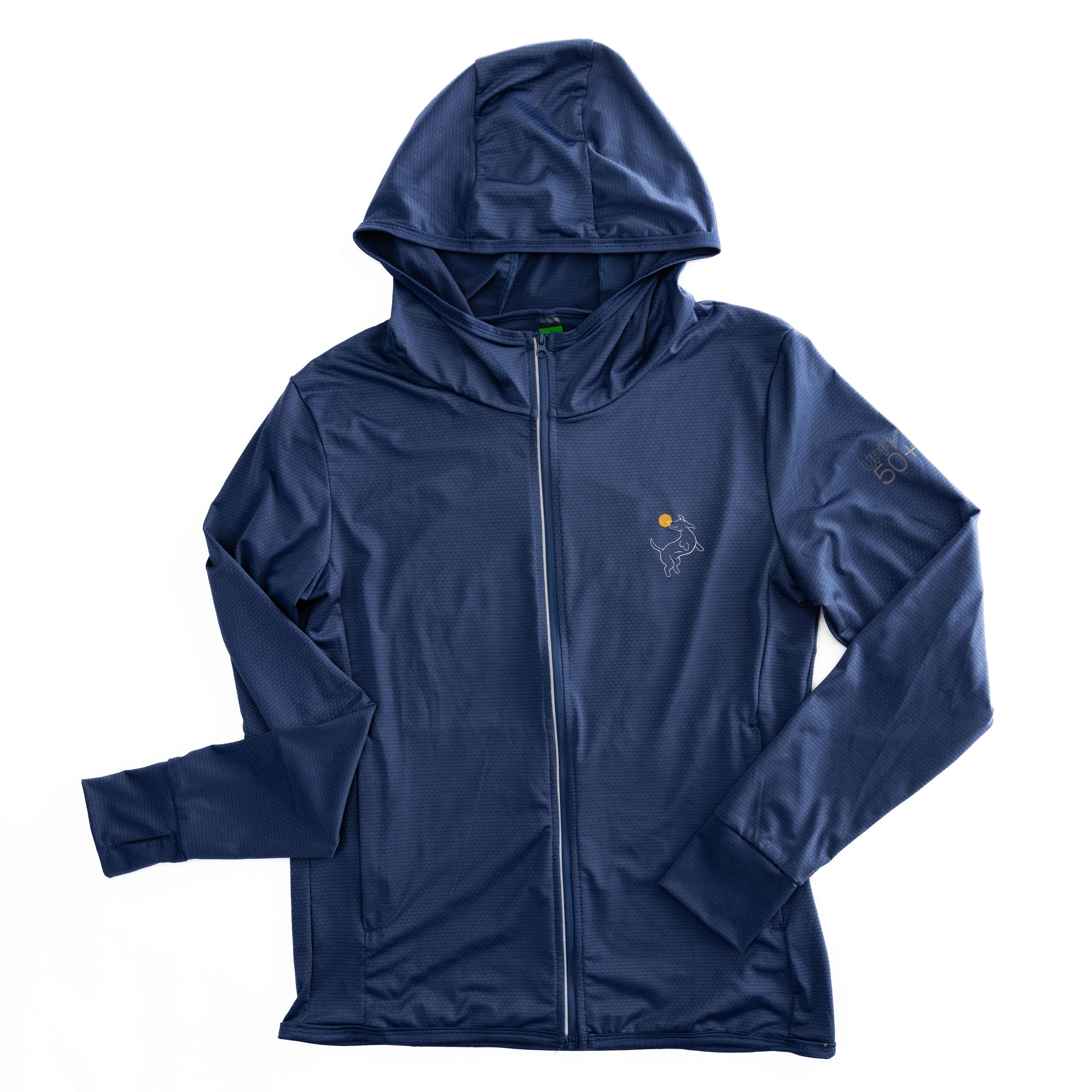 Navy Zip-Front Sun Hoodie -The Pickleball Store at Auburn